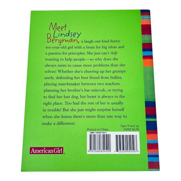 American Girl Today LINDSEY MEET BOOK Pleasant Company Paperback Story Book 2001 - Picture 2 of 5